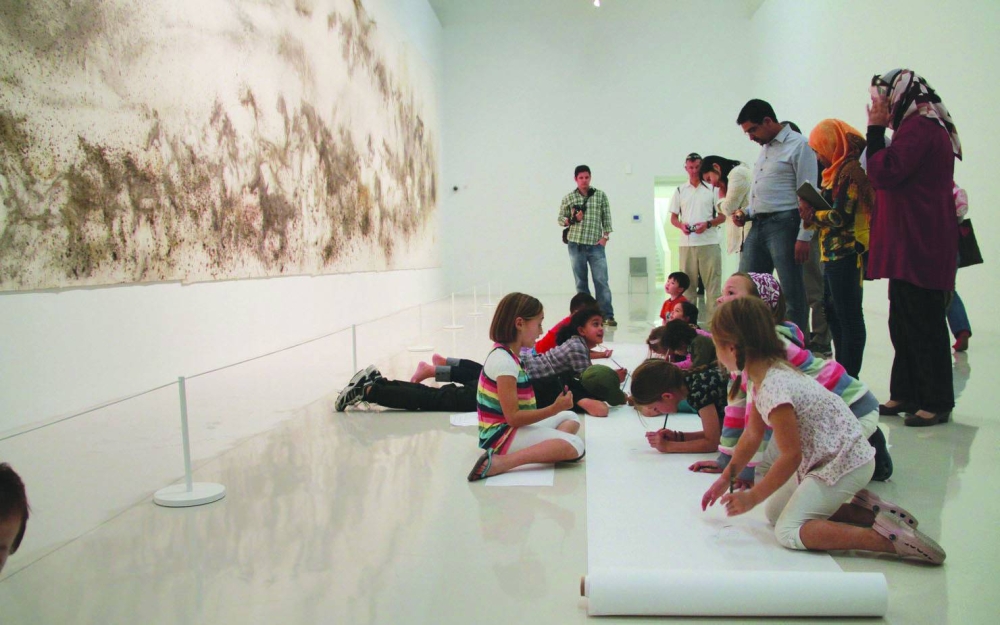 Family-guided tours at Mathaf. PICTURE: QM
