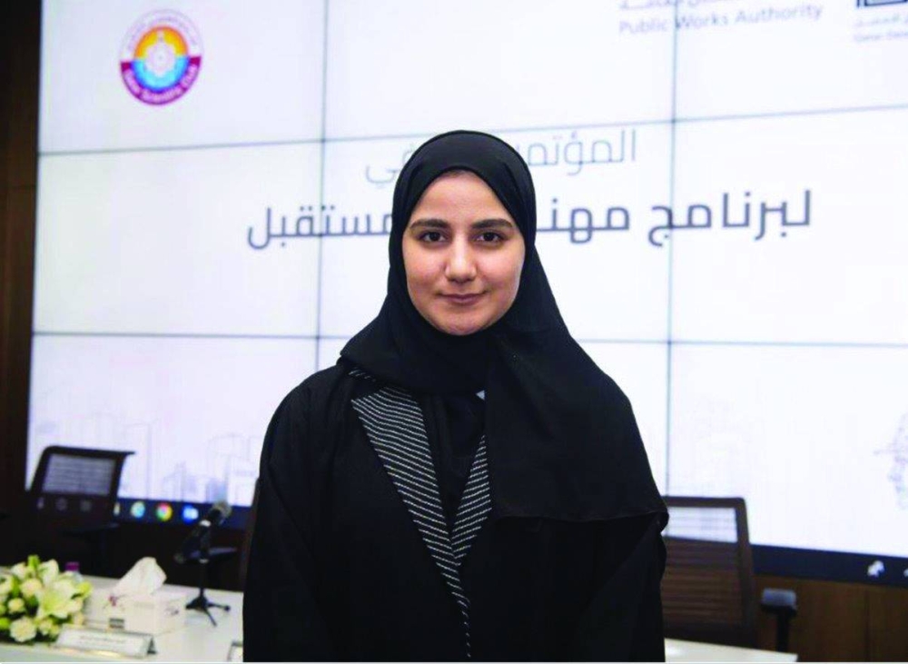 QSC Public Relations Section head Eman al-Obaidi.
