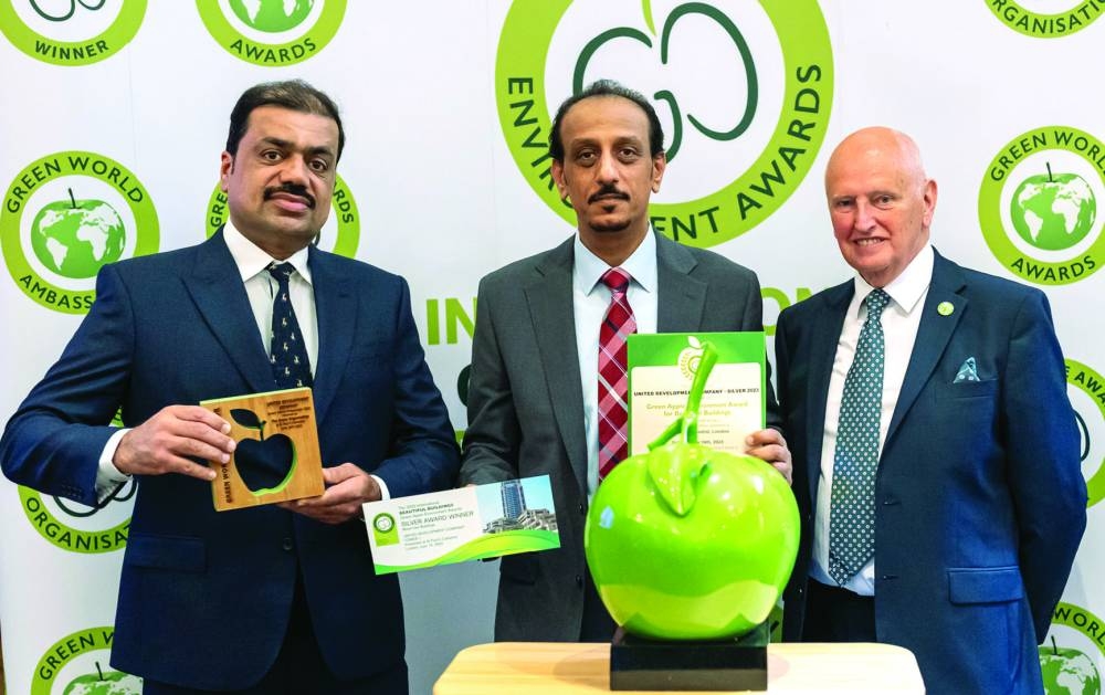 The award was received by UDC’s representative, Abdullatif Ali al-Yafei, executive director (Public Services) during an award ceremony held in London last month and attended by more than 200 companies’ representatives worldwide.