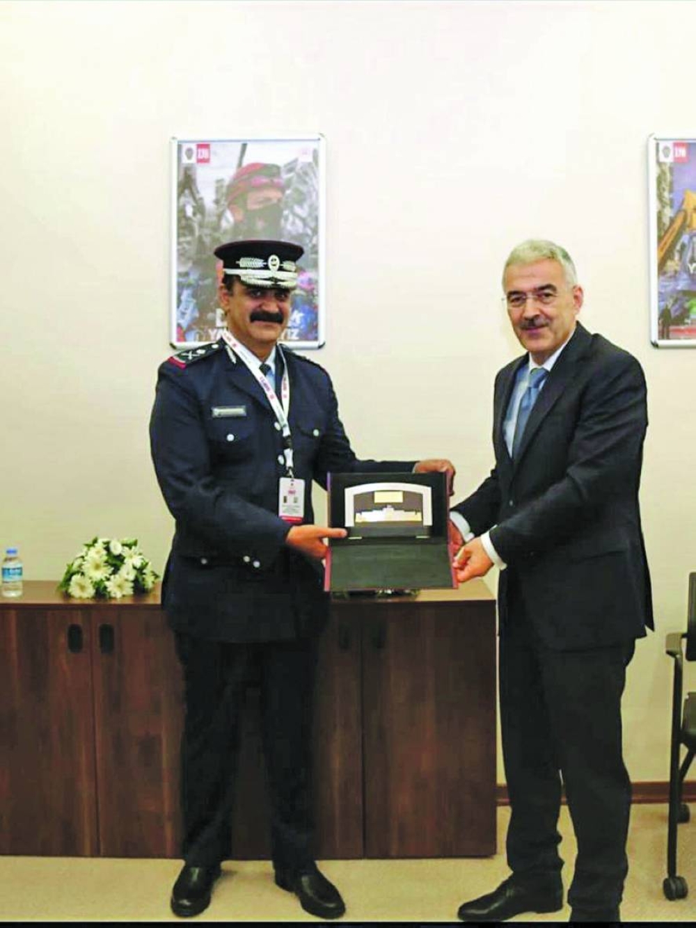 HE Major General al-Suwaidi meets with Turkiye's General Director of Security Erol Ayyldz.