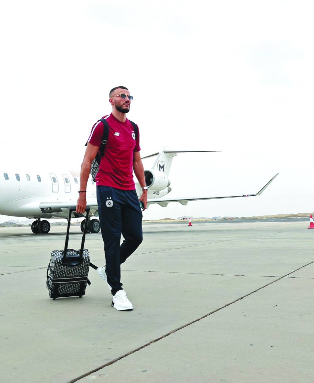Morocco’s Romain Saiss, who joined Al Sadd on Monday, travelled with the team to Saudi.