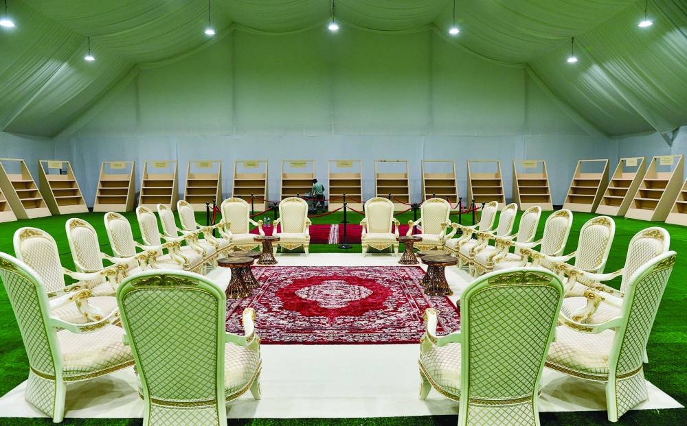 Final preparations at Souq Waqif to host the 8th Local Dates Festival/ Pic by Shaji Kayamkulam