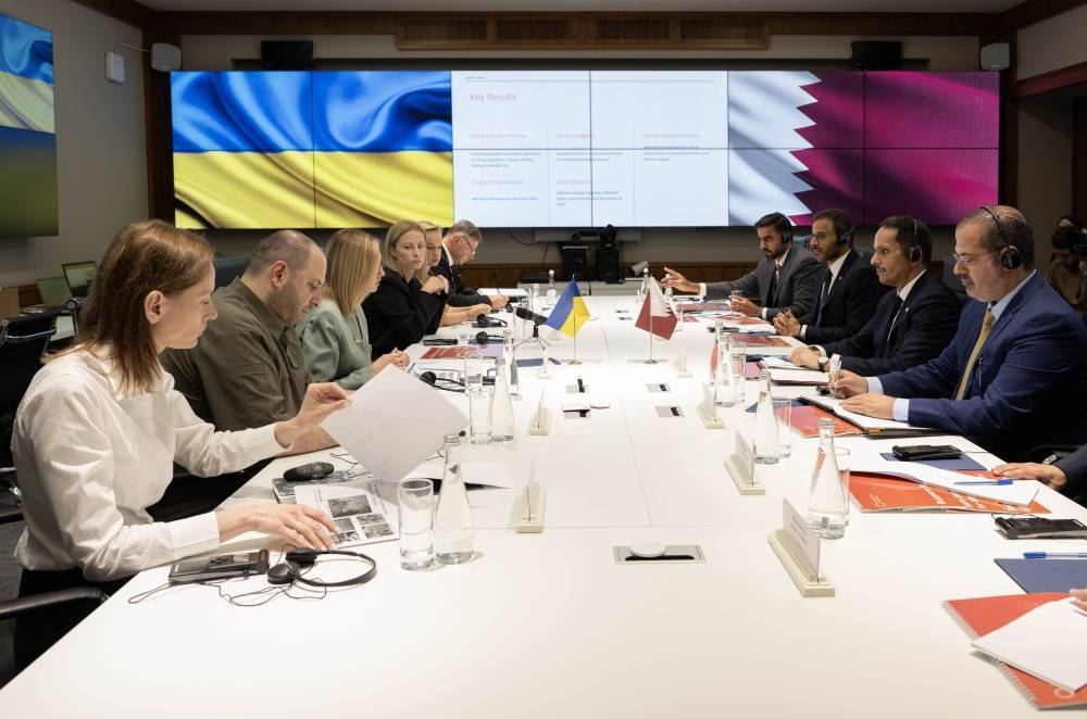 During the meeting, the two sides discussed the needs of Ukrainian organisations to carry on the humanitarian works, especially in the fields of education and health.