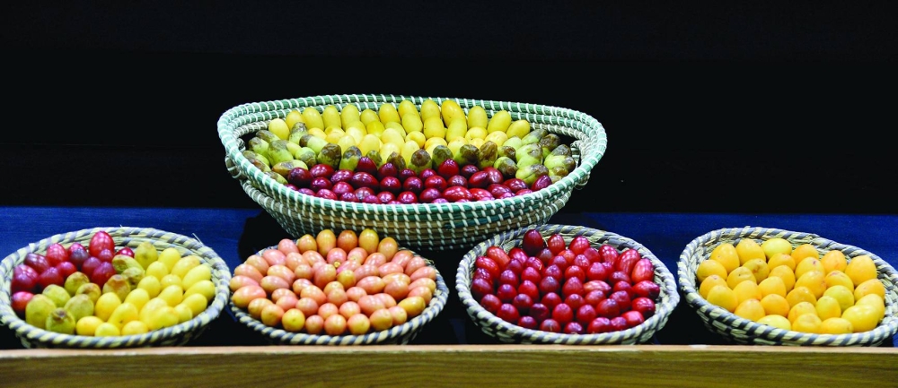 Souq Waqif 8th Local Dates Festival showcases the finest local varieties of dates. PICTURE: Shaji Kayamkulam