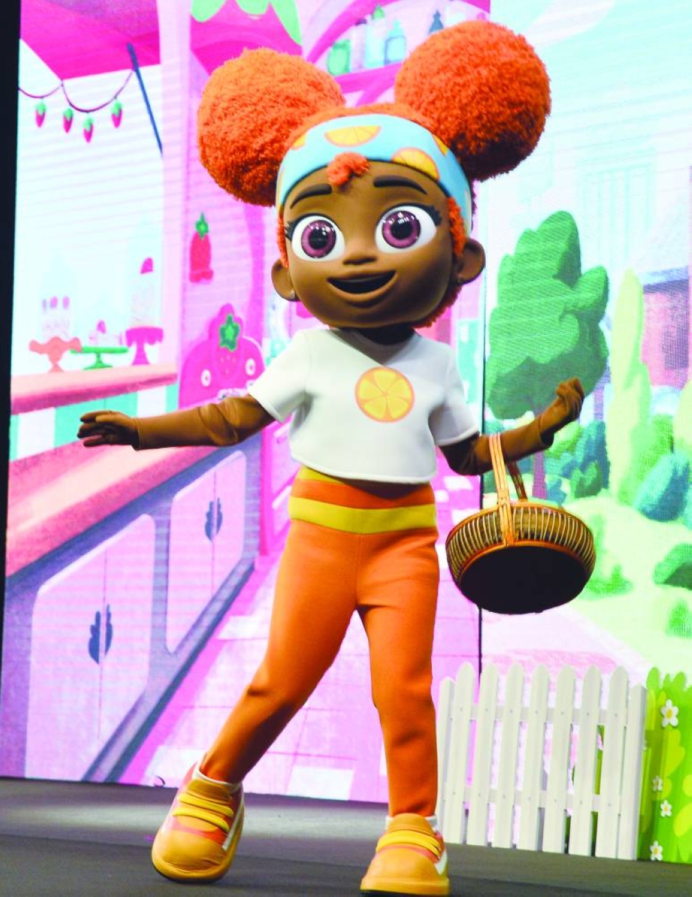 A popular cartoon character perform live on stage at the Qatar Toy Festival. PICTURE: Shaji Kayamkulam