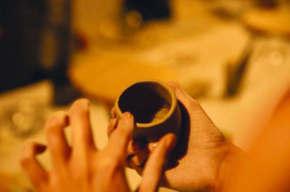 The hand-building clay workshop at Heenat Salma Farm, running until August 31, takes participants into the world of pottery. -screeengrab