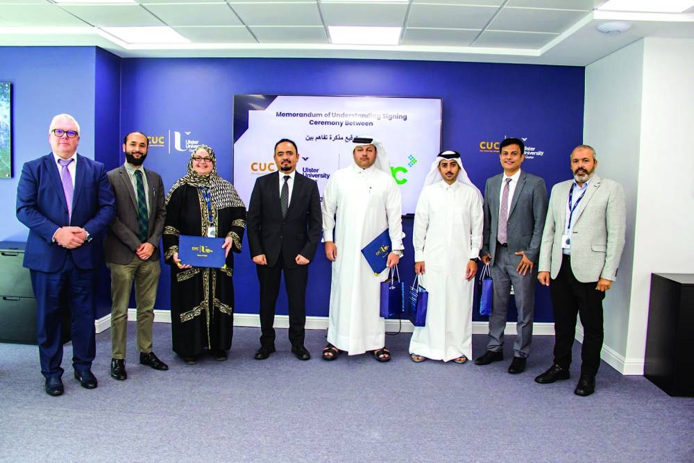 CUC Ulster University and GWC officials at the agreement signing ceremony.