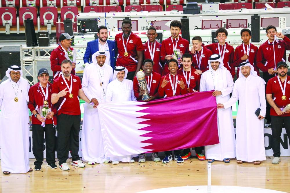 Qatar claimed the title of GCC U-16 Basketball Championship in Jeddah, Saudi Arabia, after winning all their matches. Qatar beat Saudi Arabia 89-73 on Sunday. Saudi Arabia won the silver medal while Bahrain won the bronze. President of the Qatar Basketball Federation (QBF) Mohamed Saad al-Mughisib, QBF Secretary-General Saadoun al-Kuri and president of the Saudi Basketball Federation Dr. Ghassan Tashkandi crowned the winners.