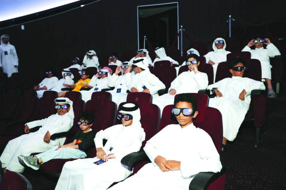The participants visited Al Thuraya Planetarium and watched a 3D movie entitled 'The Astronaut'.