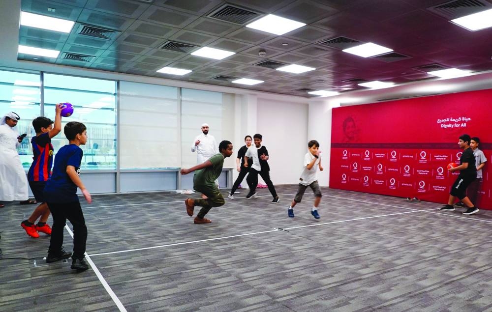 An activity during  the camp