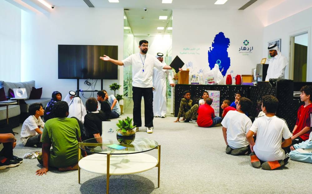 Another programme at the summer camp.