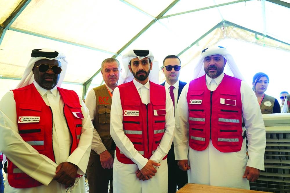 QRCS distributed 750 food parcels to displaced Iraqis.