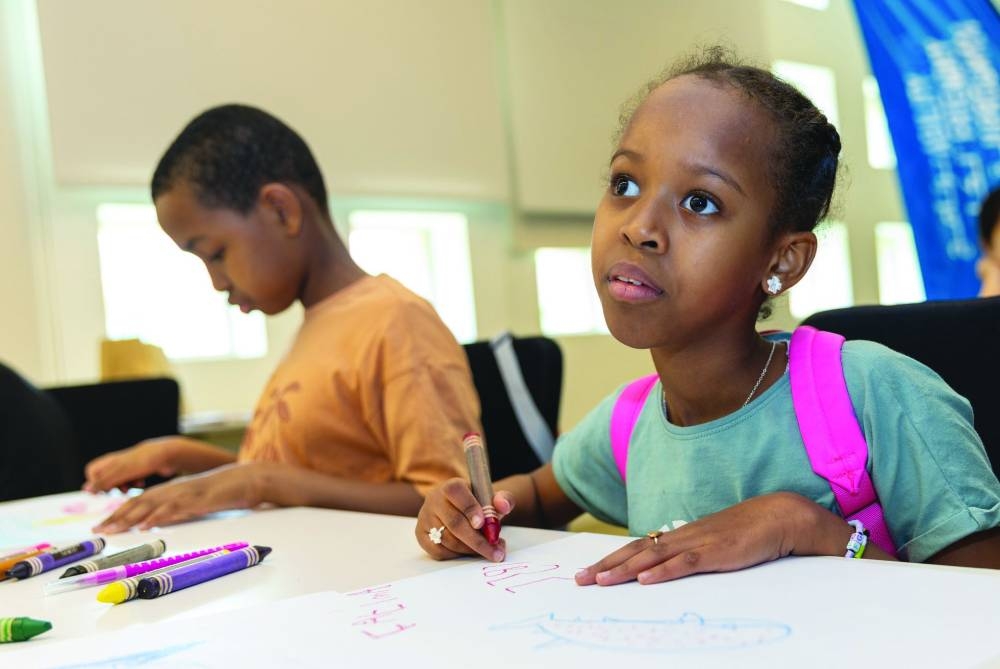Students take part in the workshop.