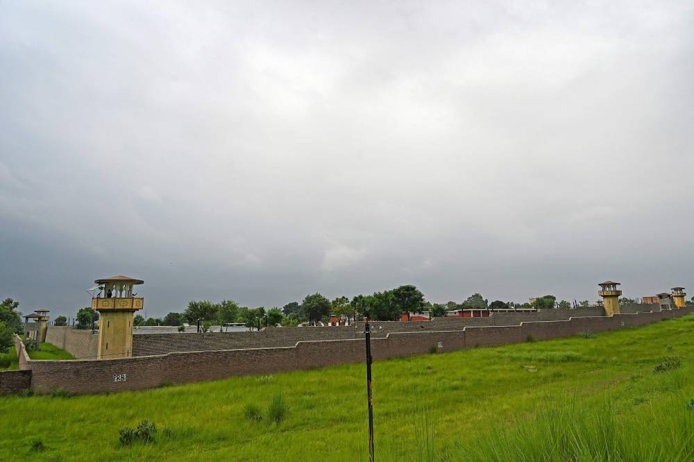 A general view of the Attock prison post where Pakistan's former Prime Minister Imran Khan is being held for three years in Attock on August 6. Aamir QURESHI / AFP