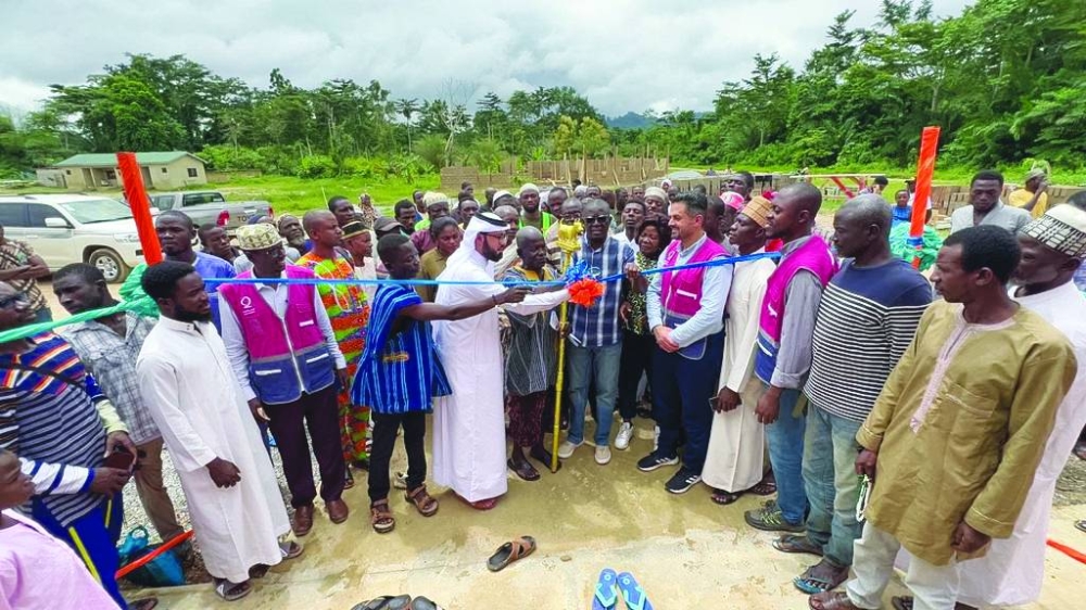 The ribbon-cutting ceremony of new development projects.