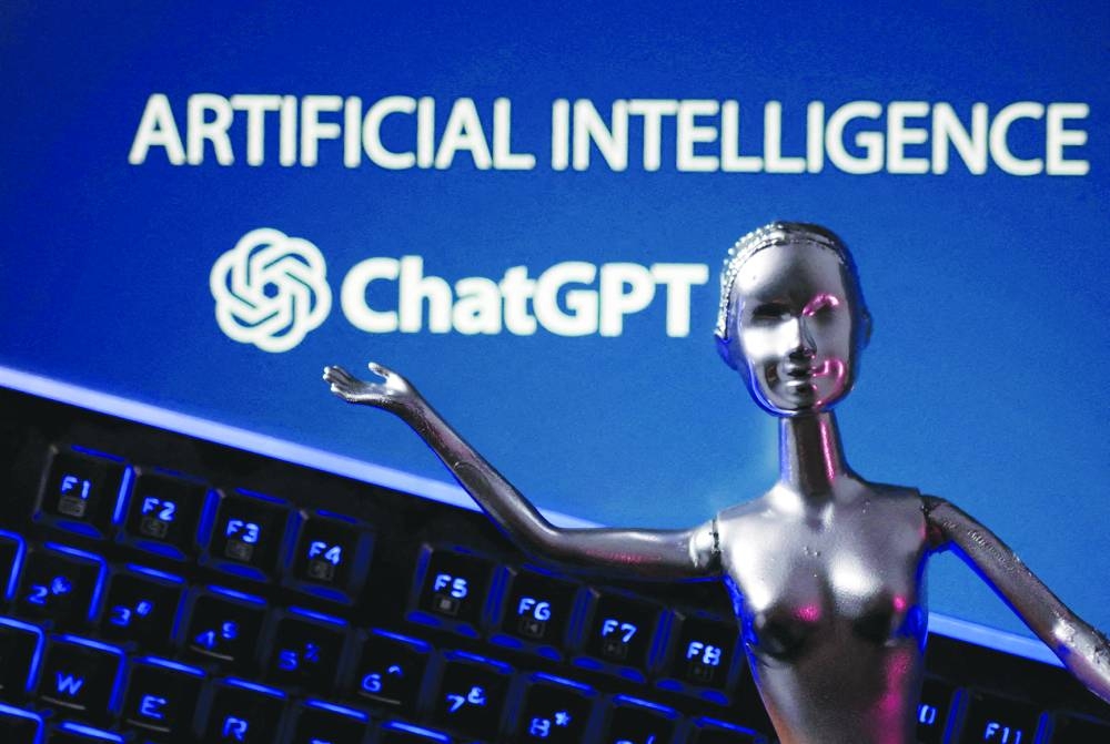 
(File photo) ChatGPT logo and Artificial Intelligence words are seen in this illustration taken, May 4, 2023. (Reuters) 