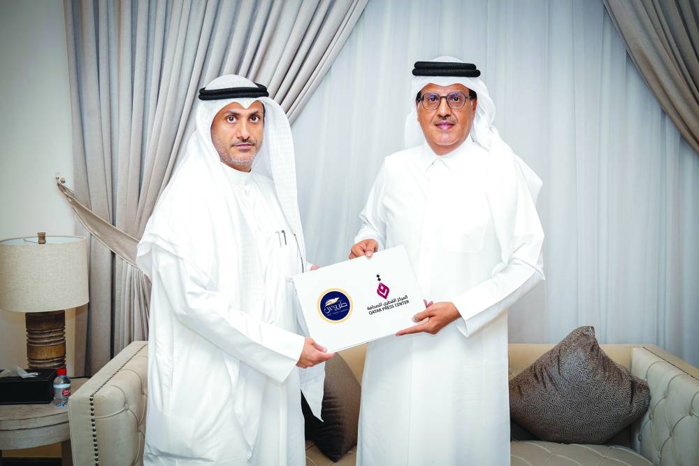 Sadiq Mohamed al-Amari (right) and Mohamed Khalif al-Thunayan.