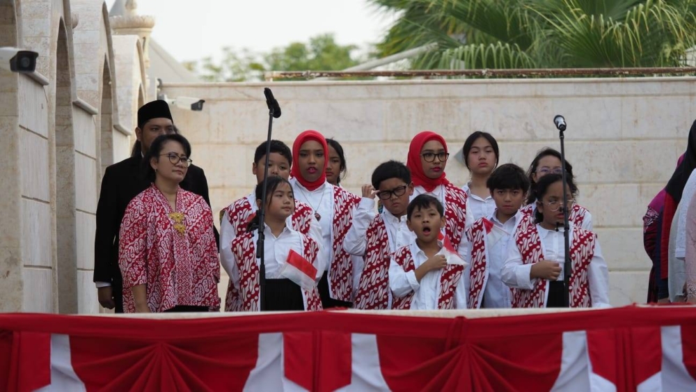  A number of children took part in the celebration on Thursday.