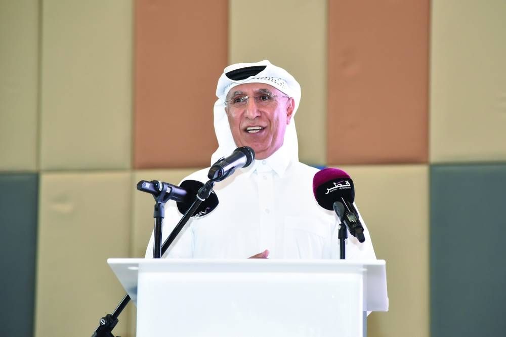 Dr Salem Al-Naemi addressing the event.