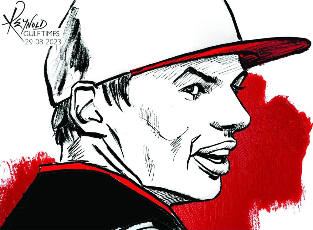 Max Verstappen (Illustration by Reynold/Gulf Times)