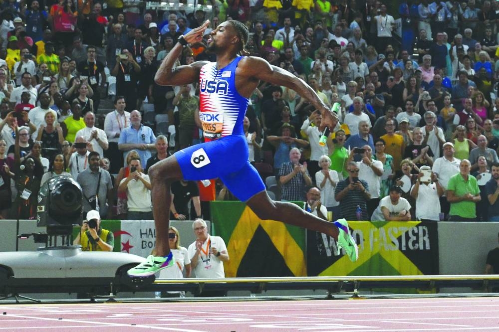 
American Noah Lyles, who became the first man since Usain Bolt in 2015 to claim the World sprint double in Budapest, will be in action in 200m at the Zurich Diamond League. 