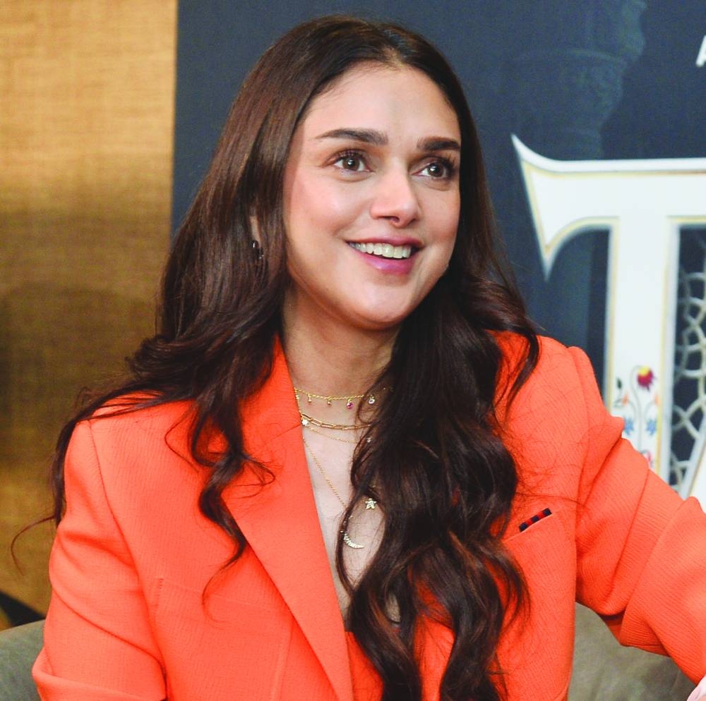 Renowned Indian actress Aditi Rao Hydari in conversation with Gulf Times. PICTURES: Shaji Kayamkulam
