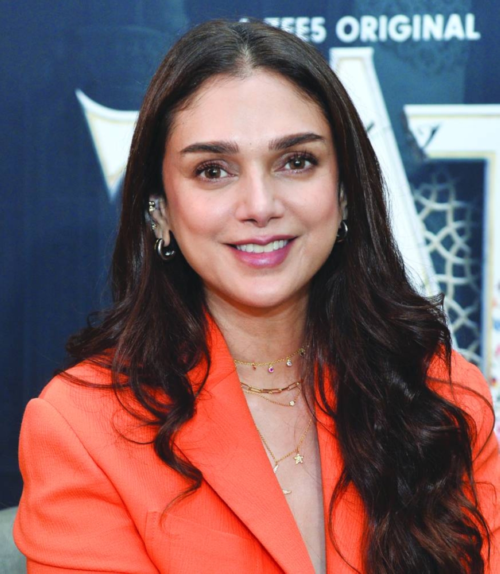 Renowned Indian actress Aditi Rao Hydari in conversation with Gulf Times. PICTURES: Shaji Kayamkulam