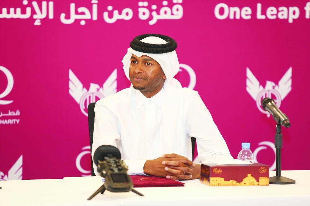 Qatari champion Mutaz Barshim is QC's humanitarian ambassador.