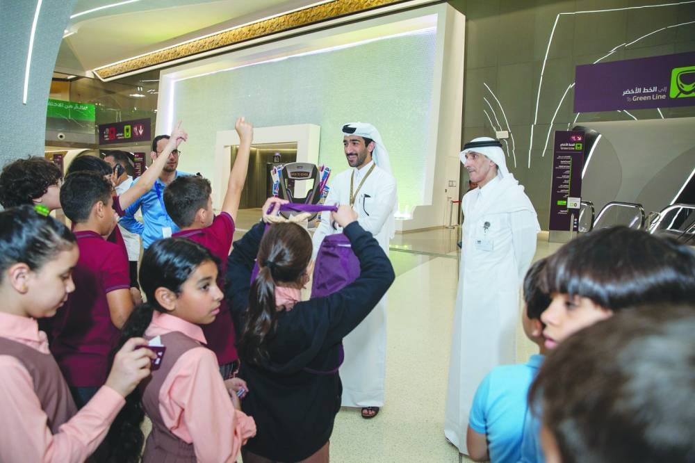 The school visits initiative, which is part of Qatar Rail's corporate social responsibility programme, provides an immersive experience to students and offers an insider's view into the Doha Metro network.