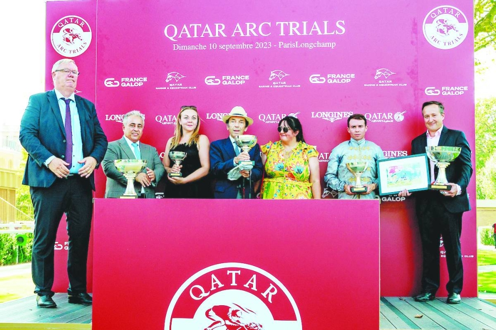 Place du Carrousel (M. Barzalona) wins Qatar Prix Foy Gr.2  at ParisLongchamp, France, 10/09/2023, photo: Zuzanna Lupa