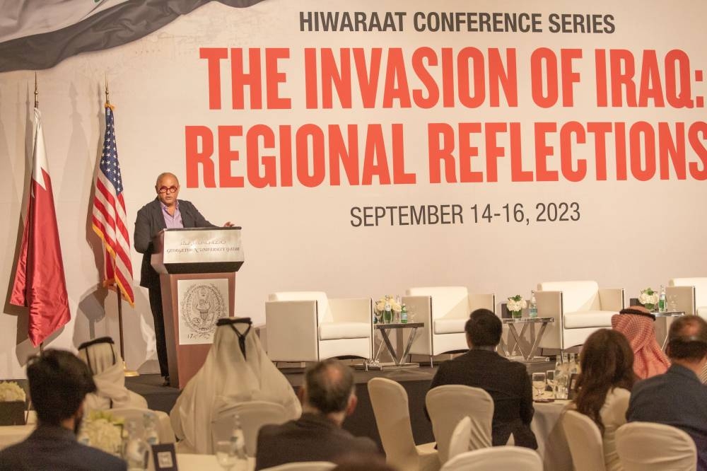 Dr Safwan Masri speaking at the concluding session of the conference.