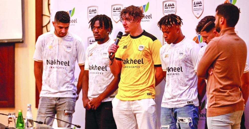 Al Bidda SC on Saturday unveiled their six new foreign signings Morocco’s Akram El-Hamdaoui, Edmilson Correia from Guinea-Bissau, Nigeria’s Bright Enobakhare, Timothy Akinola from Britain, France’s Yanis Bourbia and Yamin Maouchi.