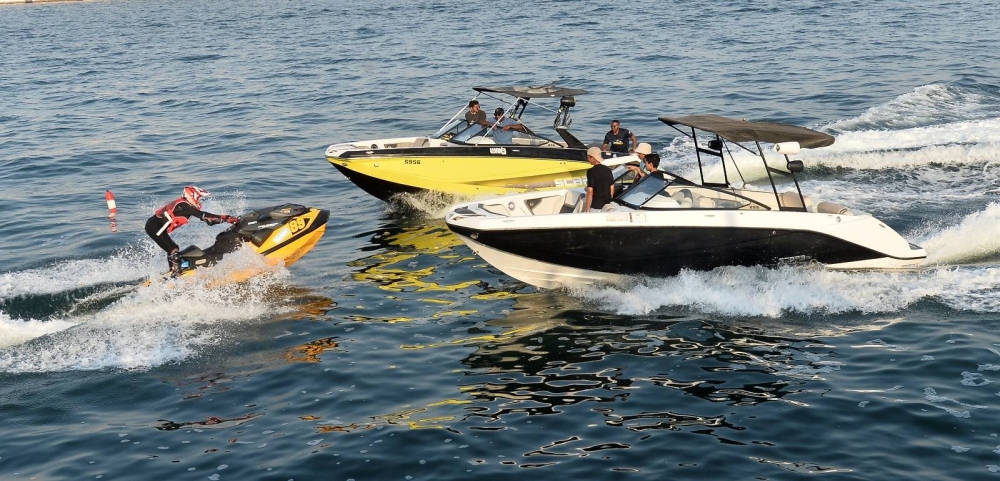 Snapshots from the Jetski Jumping Competition. PICTURES: Shaji Kayamkulam