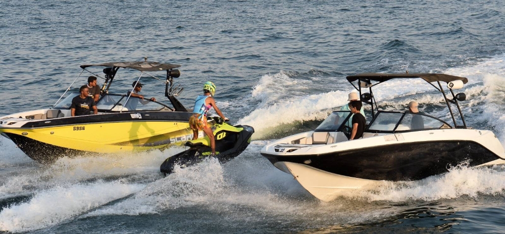 Snapshots from the Jetski Jumping Competition. PICTURES: Shaji Kayamkulam