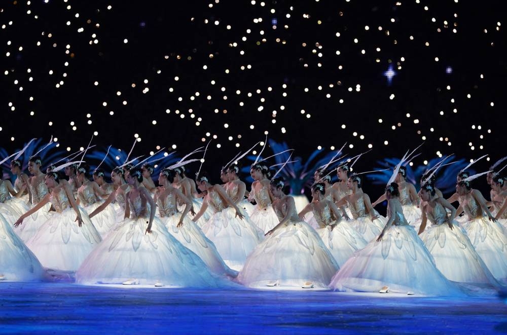 Performers during the Opening Ceremony REUTERS