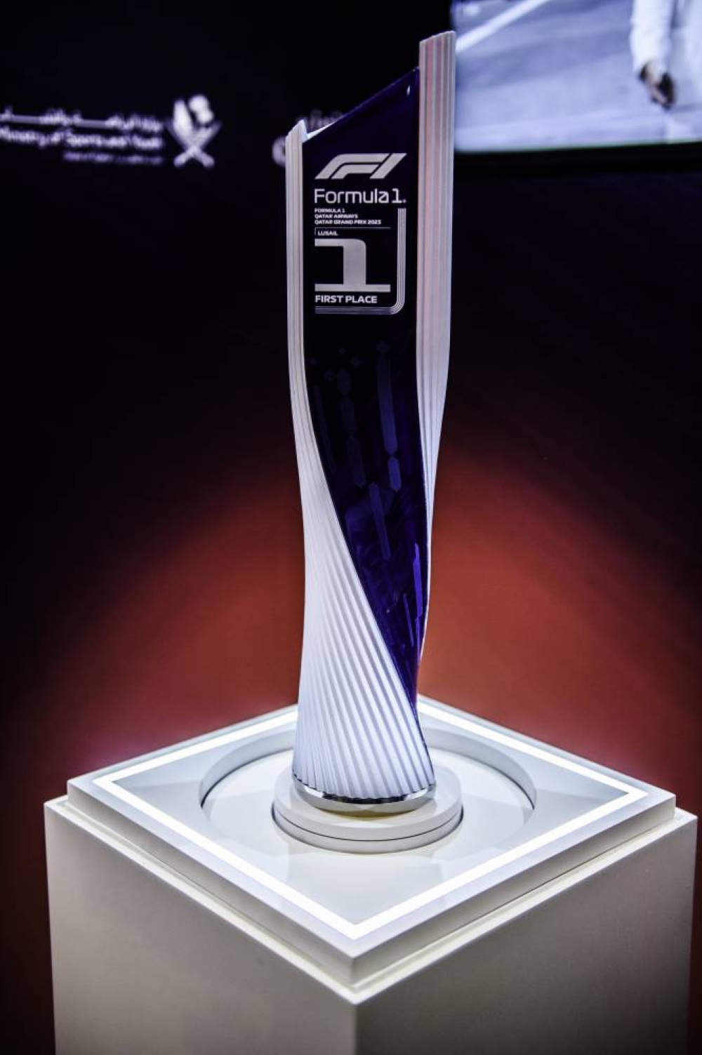 The FI Qatar Grand Prix 2023 trophy