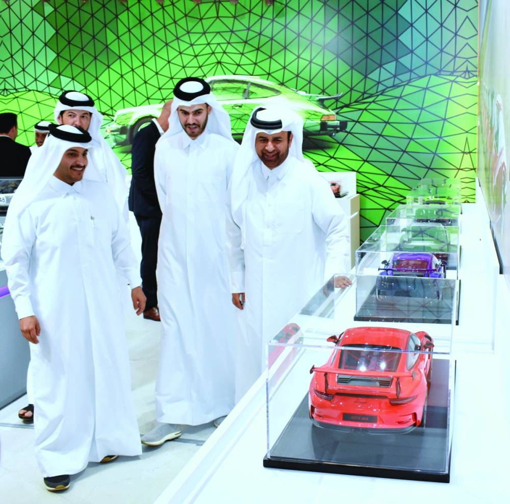 Prof Dr al-Sulaiti (right), al-Kubaisi, Sheikh Jassim (left) at the event. PICTURES: Thajudheen