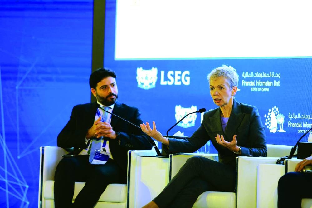 Commercial Bank’s chief operating officer Dr Leonie Lethbridge (right) was a panel speaker in the session titled "Fintech and the Impact it has on fighting financial crime."