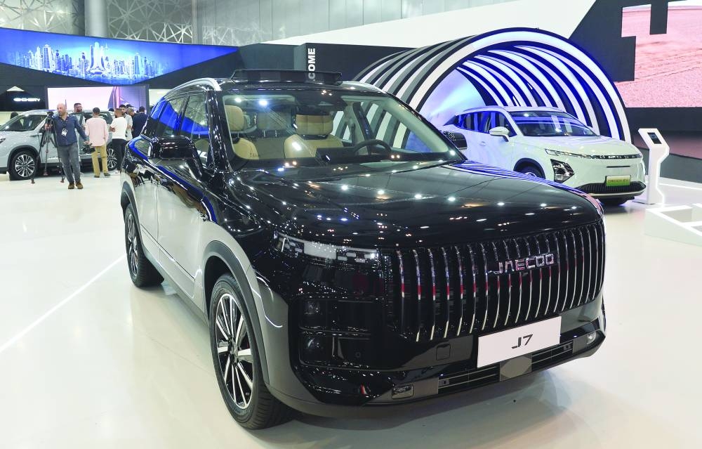 Chery Automobile showcased five of its flagship models at GIMS Qatar 2023 Friday. PICTURES: Shaji Kayamkulam.