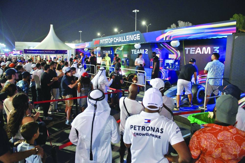 Fans came in large numbers for the Qatar Grand Prix on Friday.