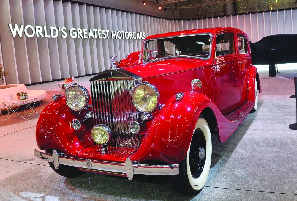 A vintage car on display at GIMS Qatar 2023. PICTURE: Shaji Kayamkulam