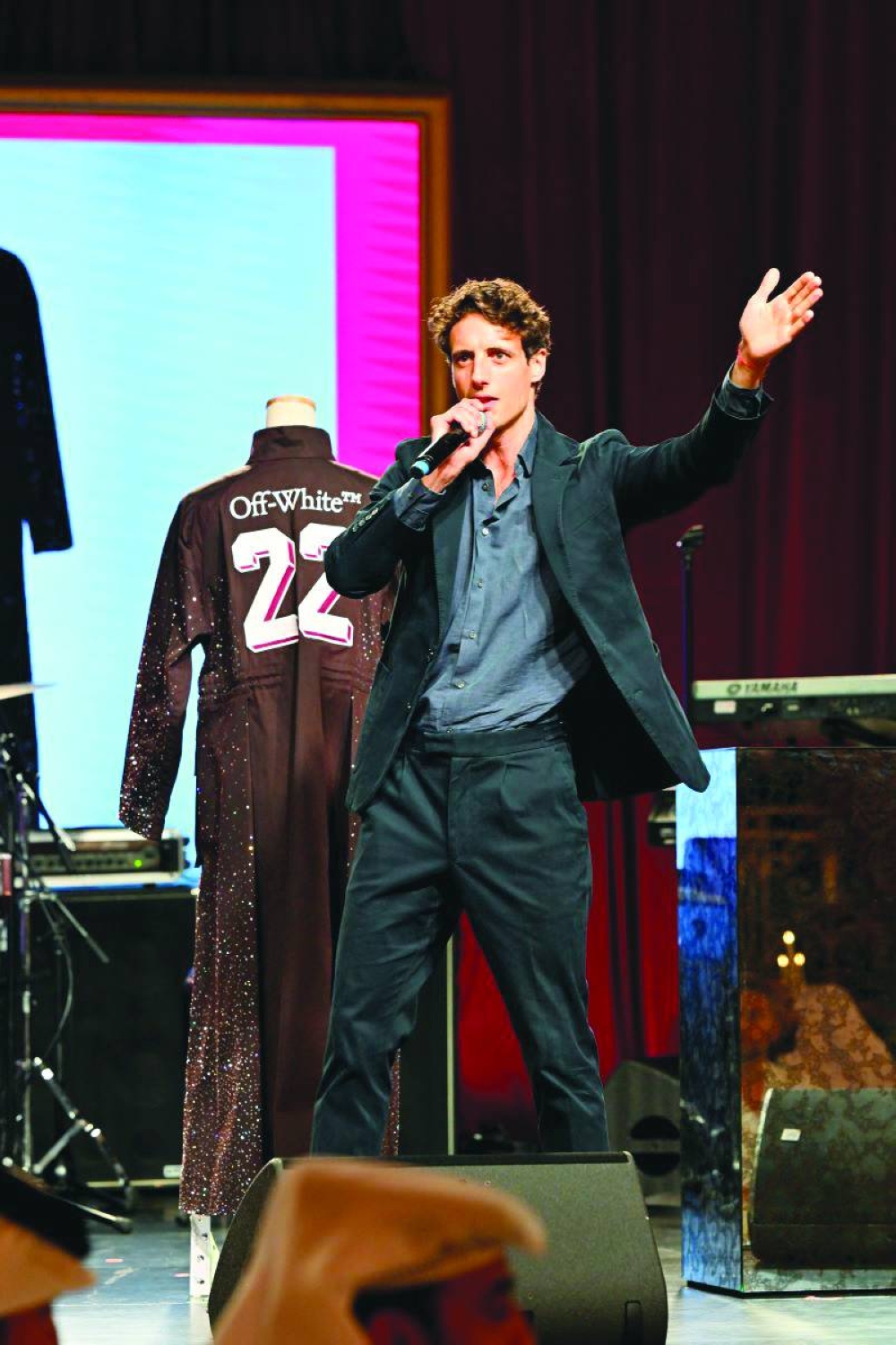 Auctioneer Henry Highley during the auction.