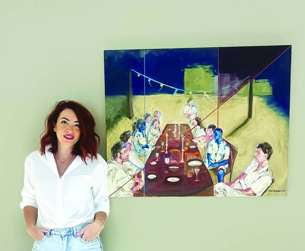 Hala Aljaafari with her work *Breaking Bread.