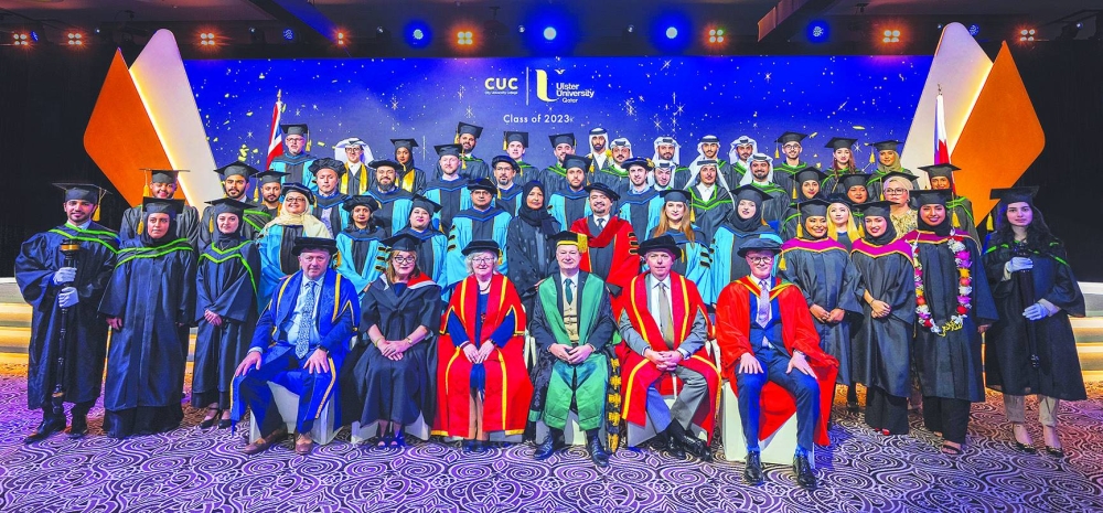 CUC Ulster University's Class of 2023 with officials.