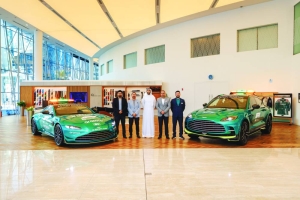 Official F1 Aston Martin safety, medical cars on display at Alfardan Luxury Motors - Vimarsana News
