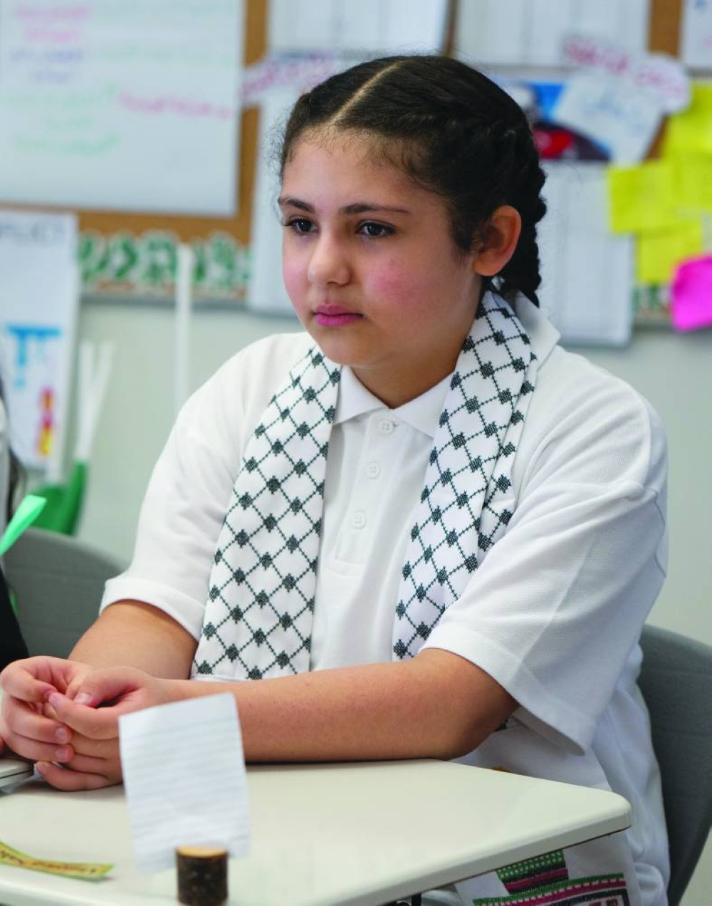 Al Mayassa Hassan Saleh, a nine-year-old student at QAM.