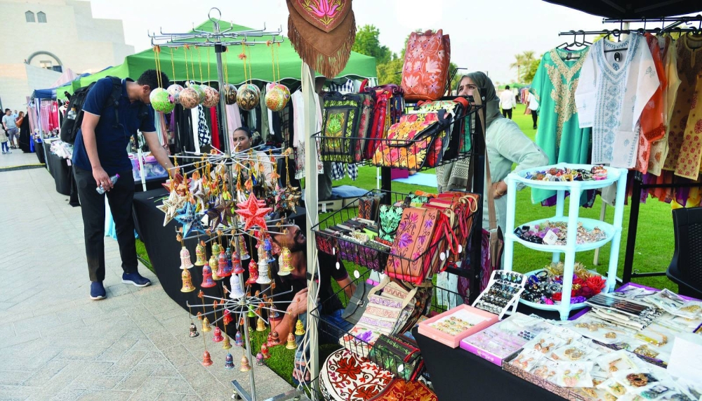 An array of offerings at the MIA Bazaar, which reopened yesterday at MIA Park. PICTURE: Shaji Kayamkulam