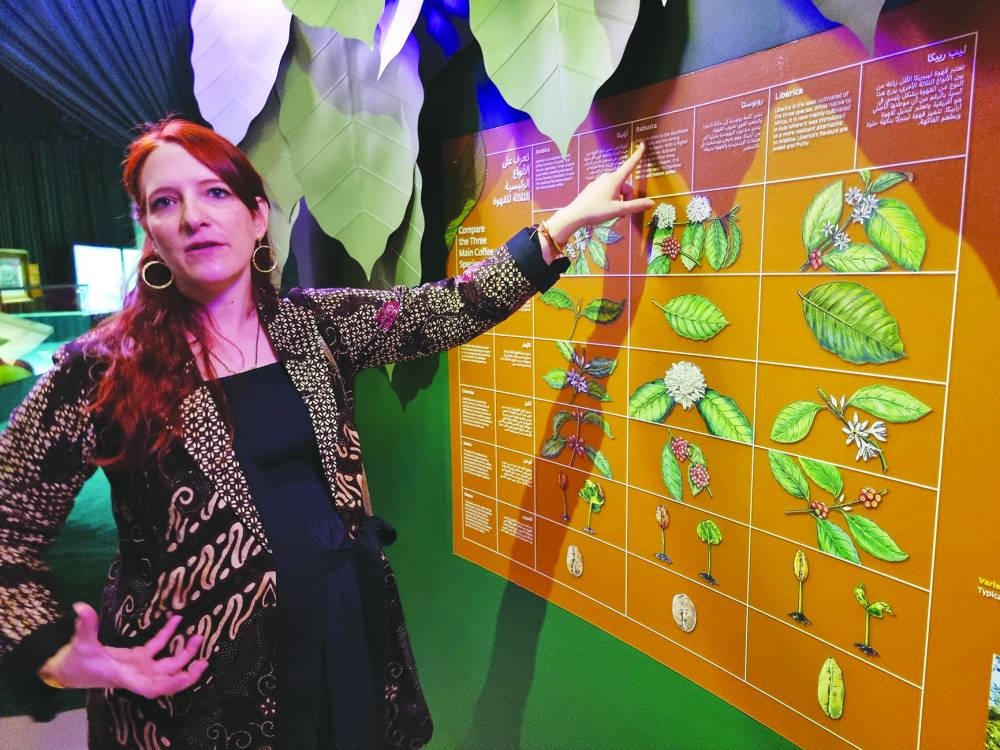 Dr Marie-Pierre Lissoir briefs journalists at the exhibition Monday at NMoQ. PICTURE: Joey Aguilar