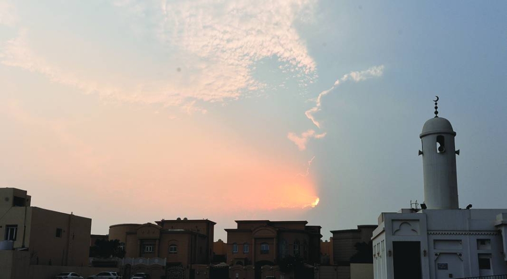 Doha sky Wednesday evening. PICTURE: Shaji Kayamkulam