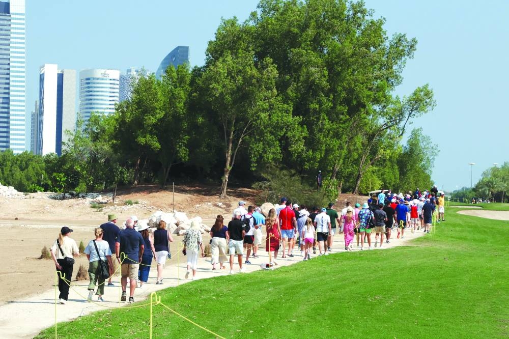 Crowd turned out to in large numbers at the Doha Gold Club on Saturday.